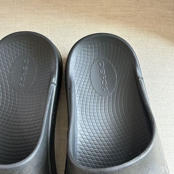 Oofos Original Sandal Slides Size 8 Mens 10 Womens Black Comfort Shoes Outdoor main image 5